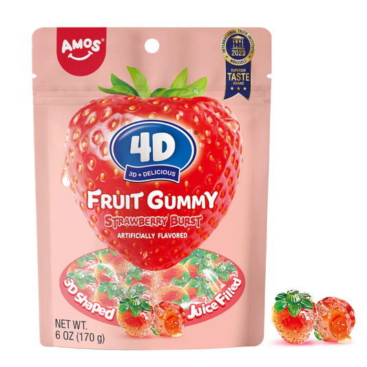 Amos 4D Gummy Strawberry Burst (170g)