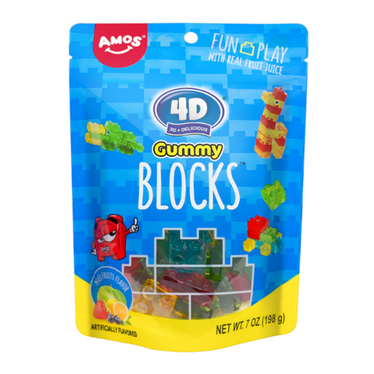 Amos 4D Gummy Blocks (198g)