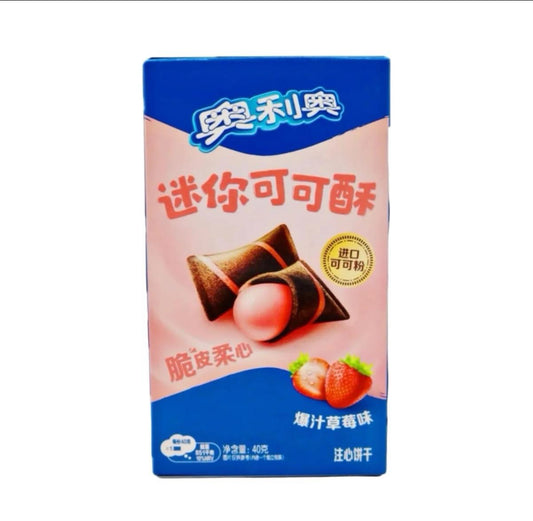 Oreo Crispy Cocoa Cookie Bites Strawberry (40g) (China)