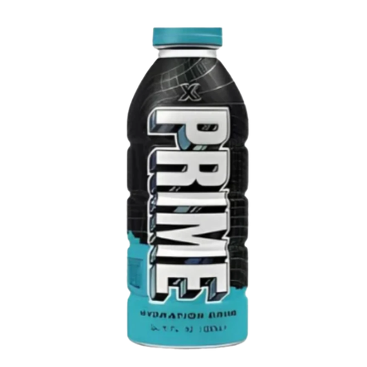 Prime Hydration ‘X’ Blue Bottle (500ml) (USA) - IN HAND
