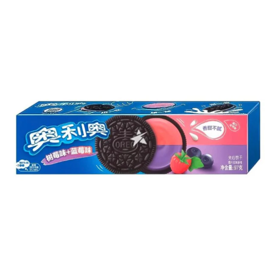 Oreo Raspberry & Blueberry Sandwich Cookies (97g) (China)